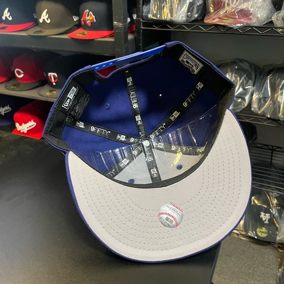 NEW ERA - MLB Baseball Hat - Brooklyn Dodgers 9FIFTY Snapback Cap Blue - Picture 5 of 5